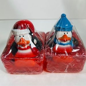 Hartland Fragrance Rubber Duck Toy In Red Glycerin Soap Bar 4 oz.  Lot Of 2